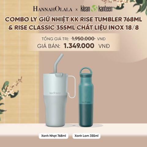  COMBO LY GIỮ NHIỆT KLEAN KANTEEN RISE TUMBLER 768ML & RISE CLASSIC 355ML CHẤT LIỆU INOX 18/8 - A715 