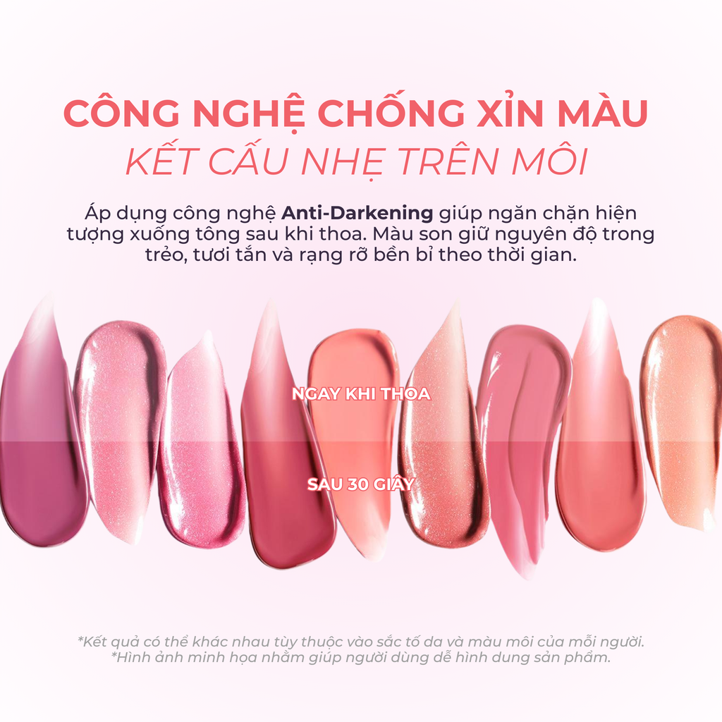  DEAL 6 - SON TINT TIRTIR MINISIZE CĂNG BÓNG BỀN MÀU WATERISM GLOW TINT 1.8G 