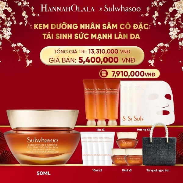  DEAL 3A: [FLASH DEAL] KEM DƯỠNG NHÂN SÂM CÔ ĐẶC CONCENTRATED GINSENG REJUVENATING CREAM 50ML 