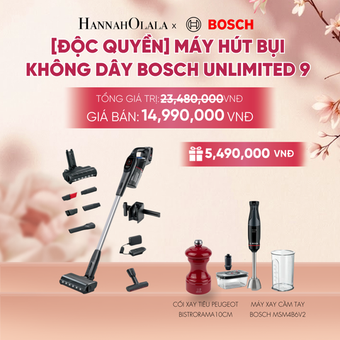  [ĐỘC QUYỀN] MÁY HÚT BỤI KHÔNG DÂY BOSCH UNLIMITED 9 BCS931BQC, MÀU ĐEN - A1540 