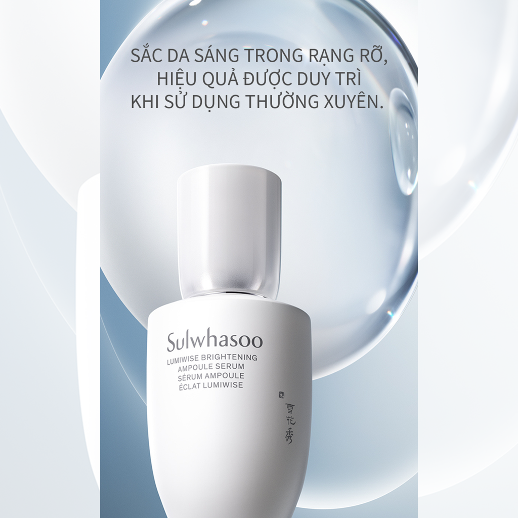  D60_DEAL 10: TINH CHẤT BẠCH SÂM DƯỠNG SÁNG DA SULWHASOO LUMIWISE BRIGHTENING AMPOULE SERUM 30ML 