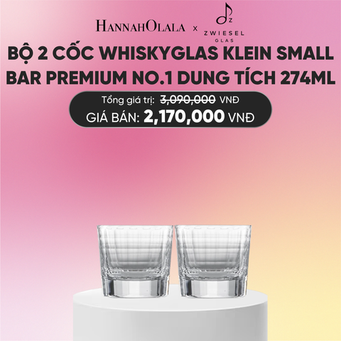  BỘ 2 CỐC ZWIESEL WHISKYGLAS KLEIN 123856 SMALL BAR PREMIUM NO.1 DUNG TÍCH 274ML 