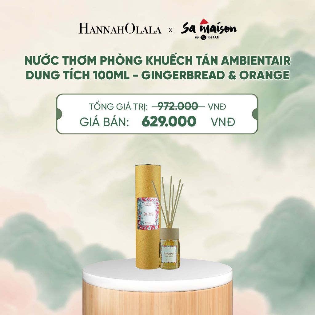  NƯỚC THƠM PHÒNG KHUẾCH TÁN AMBIENTAIR, DUNG TÍCH 100ML - DEAL 3 - A1768 
