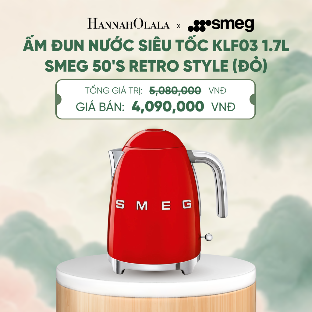  ẤM ĐUN NƯỚC SIÊU TỐC KLF03 1.7L SMEG 50'S RETRO STYLE - A1841 