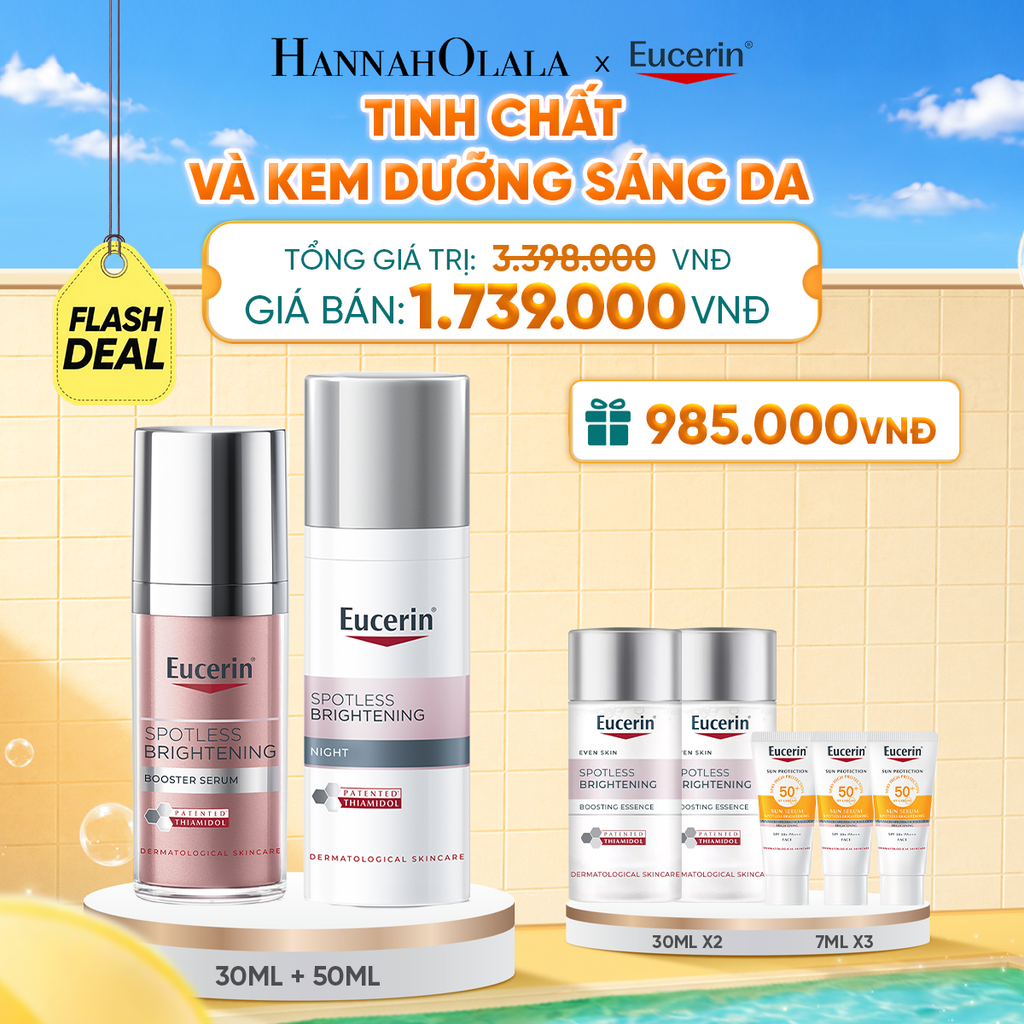  FD3: BỘ TINH CHẤT GIẢM THÂM NÁM & DƯỠNG SÁNG BOOSTER SERUM 30ML + KEM ĐÊM GIẢM THÂM NÁM & SÁNG DA SPOTLESS BRIGHTENING 50ML 