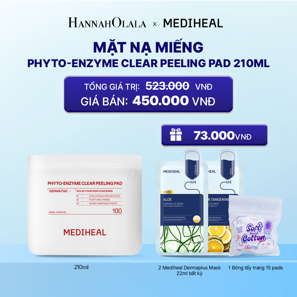  MEDIHEAL BỘ SẢN PHẨM TONER PAD 170ML_K177 