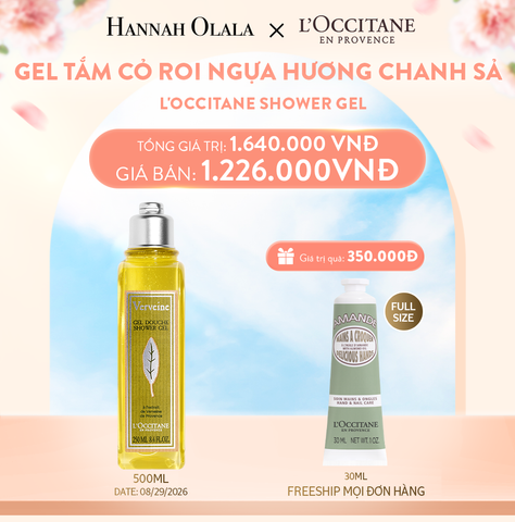  A462_DEAL 4B: GEL TẮM CỎ ROI NGỰA HƯƠNG CHANH SẢ L'OCCITANE SHOWER GEL 500ML 