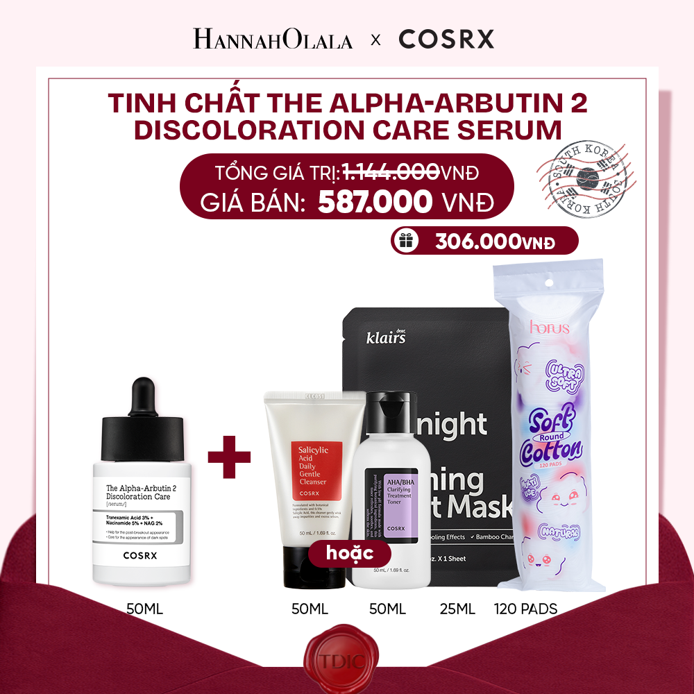  COSRX TINH CHẤT THE ALPHA-ARBUTIN 2 DISCOLORATION CARE SERUM 50ML_M5 