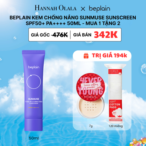  M45_DEAL 3D: KEM CHỐNG NẮNG SUNMUSE TONE-UP & CORRECTING SUNSCREEN SPF50+ PA++++ 50ML (MÀU TÍM ĐẬM) 