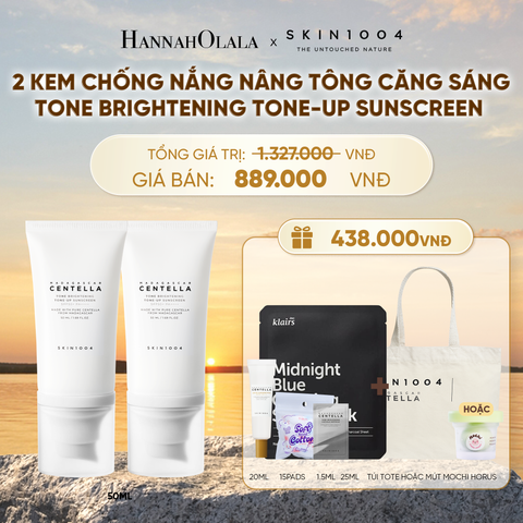  COMBO 02 PCS SKIN1004 KEM CHỐNG NẮNG MADAGASCAR CENTELLA TONE BRIGHTENING TONE-UP SUNSCREEN SPF50+ PA++++ 50ML1507 - B577 