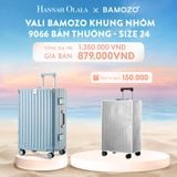  C923_DEAL 2: VALI BAMOZO KHUNG NHÔM 9066 BẢN THƯỜNG (TẶNG BỌC VALI TRONG SUỐT) 