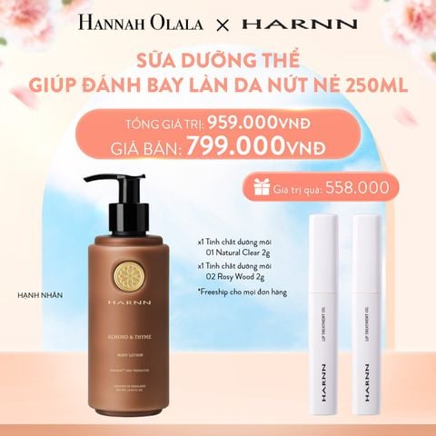  A354_DEAL 5: BODY LOTION - SỮA DƯỠNG THỂ HARNN GIÚP ĐÁNH BAY LÀN DA NỨT NẺ 250ML 