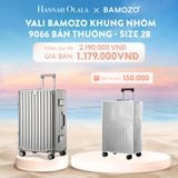  C923_DEAL 2: VALI BAMOZO KHUNG NHÔM 9066 BẢN THƯỜNG (TẶNG BỌC VALI TRONG SUỐT) 