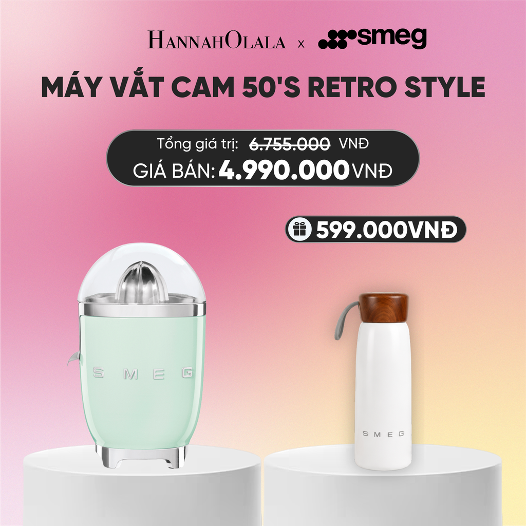  MÁY VẮT CAM SMEG 50'S RETRO STYLE 