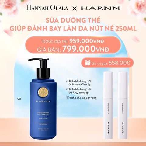  A354_DEAL 5: BODY LOTION - SỮA DƯỠNG THỂ HARNN GIÚP ĐÁNH BAY LÀN DA NỨT NẺ 250ML 