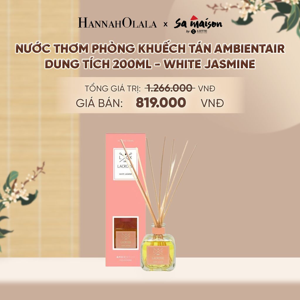  NƯỚC THƠM PHÒNG KHUẾCH TÁN AMBIENTAIR, DUNG TÍCH 200ML - DEAL 2 - A1805 