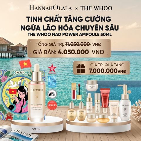  PHIÊN BẢN 30.04 - BỘ TINH CHẤT TĂNG CƯỜNG NGỪA LÃO HÓA CHUYÊN SÂU THE WHOO BICHUP ULTIMATE RECOVERY NAD POWER AMPOULE 50ML SPECIAL SET_ D294 