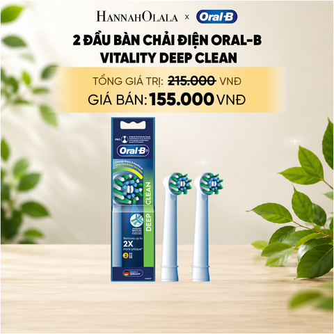  [FLASH DEAL] 2 ĐẦU BÀN CHẢI ĐIỆN ORAL-B VITALITY – SENSITIVE / WHITENING / DEEP CLEAN _ A71 