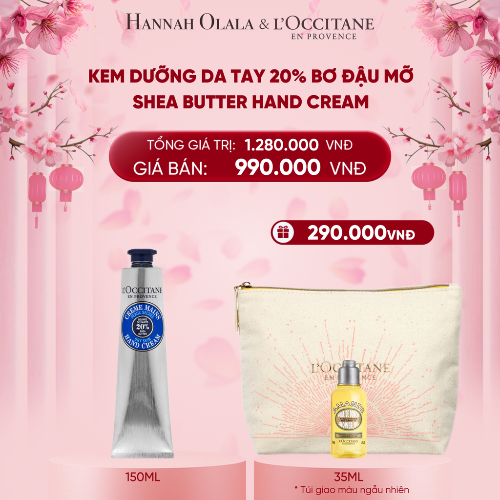  DEAL 5: KEM DƯỠNG DA TAY BƠ ĐẬU MỠ LOCCITANE 150ML 