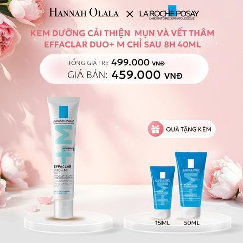  E125: DEAL 5 KEM DƯỠNG HỖ TRỢ CẢI THIỆN TÌNH TRẠNG MỤN VÀ VẾT THÂM EFFACLAR DUO+ M CHỈ SAU 8H 40ML 