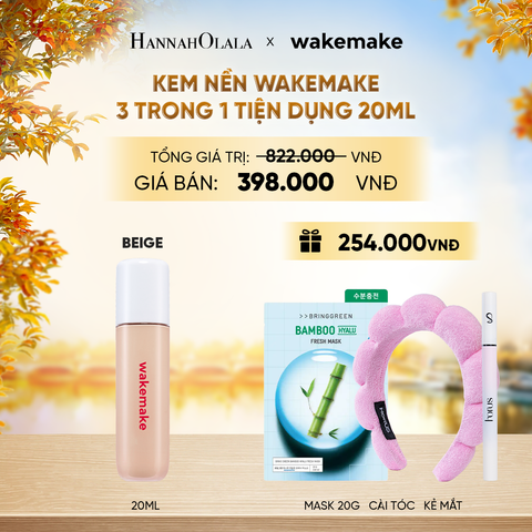  KEM NỀN WAKEMAKE SPATULA CONCEAL BB 3 TRONG 1 TIỆN DỤNG - E550 