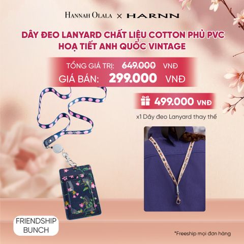 DÂY ĐEO LANYARD CATH KIDSTON CHẤT LIỆU COTTON PHỦ PVC HOẠ TIẾT ANH QUỐC VINTAGE - A2136 