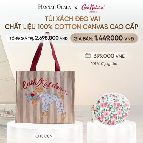  TÚI XÁCH ĐEO VAI CATH KIDSTON CHẤT LIỆU 100% COTTON CANVAS CAO CÁP _ DEAL 5 