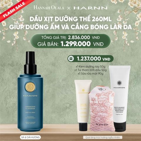  DEAL 6:[FLASH SALE] DẦU XỊT DƯỠNG THỂ HARNN 260ML GIÚP DƯỠNG ẨM VÀ CẮNG BÓNG LÀN DA 