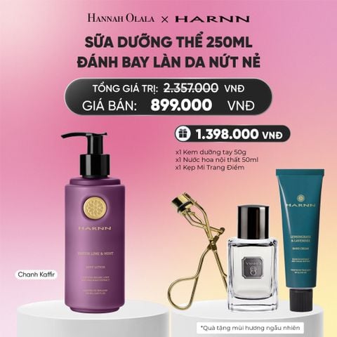  SỮA DƯỠNG THỂ HARNN 250ML ĐÁNH BAY LÀN DA NỨT NẺ_A1465 