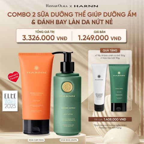  DEAL 5: COMBO 2 SỮA DƯỠNG THỂ HARNN GIÚP DƯỠNG ẨM & ĐÁNH BAY LÀN DA NỨT NẺ 250ML 