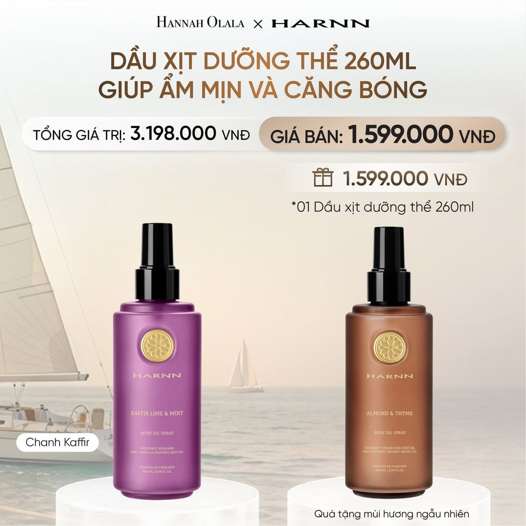  [FLASH DEAL - MUA 1 TẶNG 1] DẦU XỊT DƯỠNG THỂ 260ML GIÚP ẨM MỊN VÀ CĂNG BÓNG _ DEAL 5 