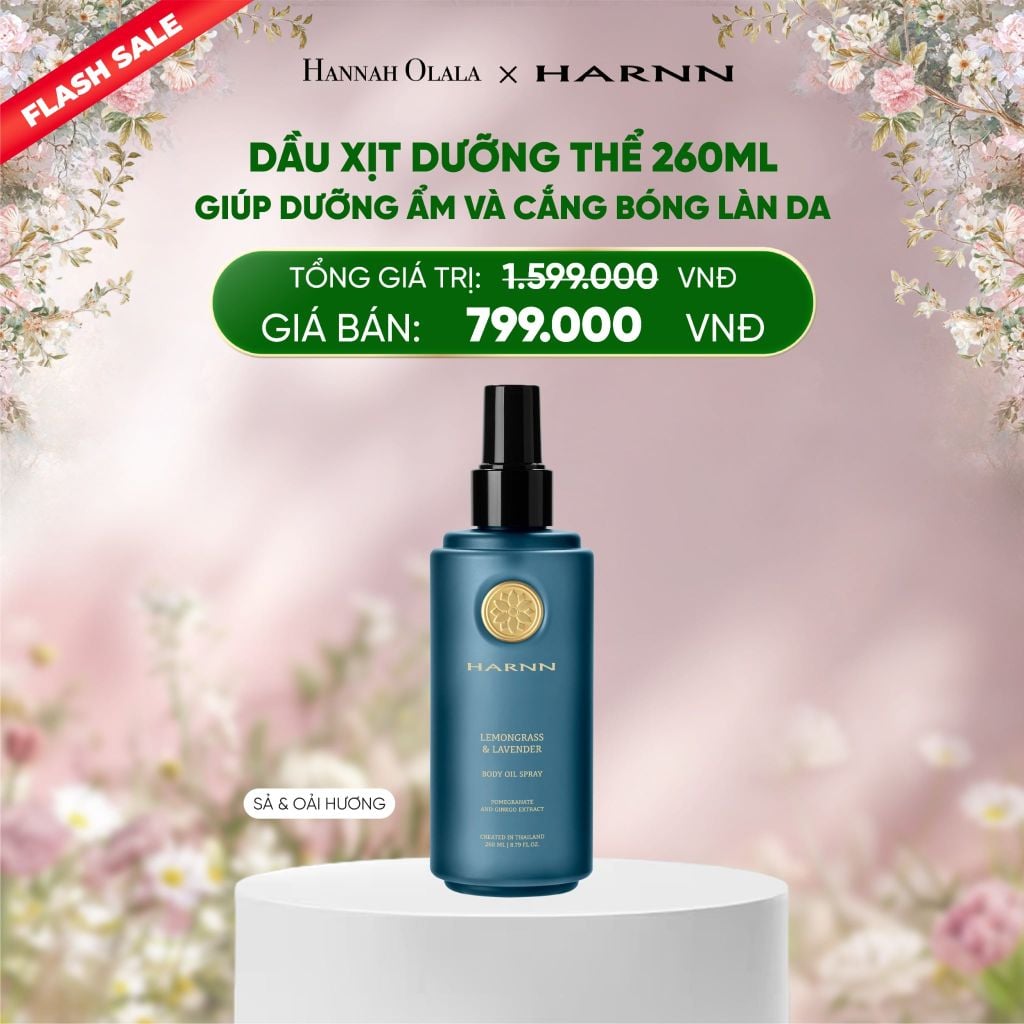  DEAL 5: [FLASH SALE] DẦU XỊT DƯỠNG THỂ HARNN 260ML GIÚP DƯỠNG ẨM VÀ CẮNG BÓNG LÀN DA 
