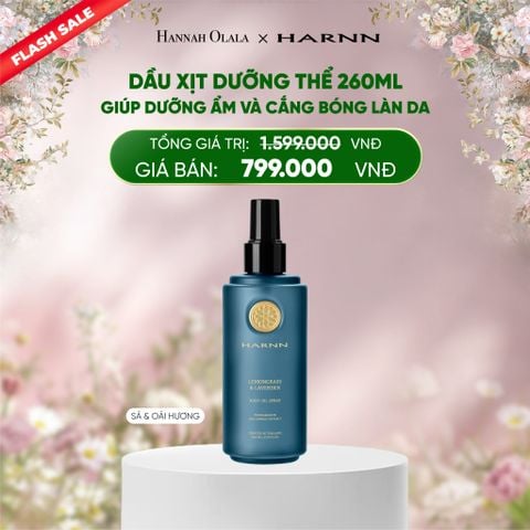  DEAL 5: [FLASH SALE] DẦU XỊT DƯỠNG THỂ HARNN 260ML GIÚP DƯỠNG ẨM VÀ CẮNG BÓNG LÀN DA 