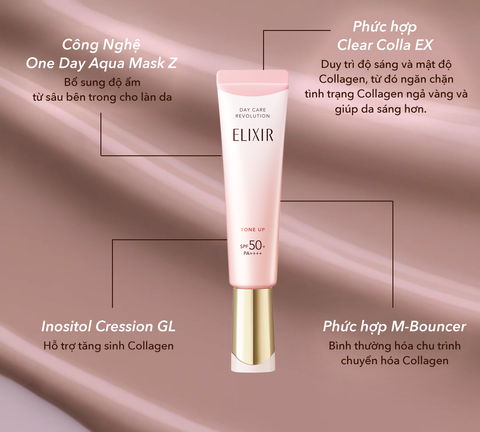  A42_[FLASH DEAL] DEAL 10: SỮA CHỐNG NẮNG NÂNG TÔNG ELIXIR SUPERIEUR DAY CARE REVOLUTION TONE UP + 35G 