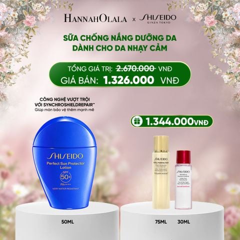  DEAL 5: SỮA CHỐNG NẮNG DƯỠNG DA SHISEIDO GSC PERFECT SUN PROTECTOR LOTION SPF50+ 50ML 
