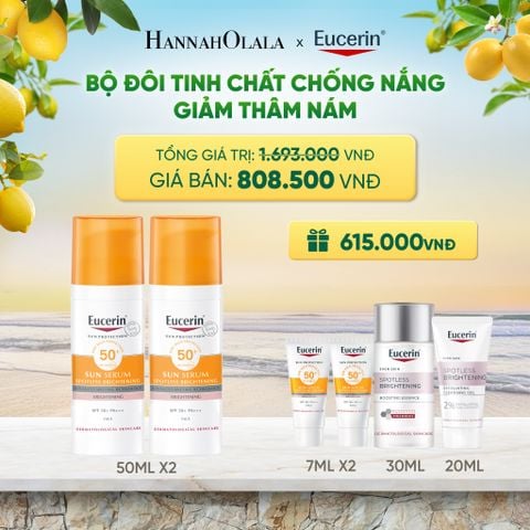  BỘ ĐÔI TINH CHẤT CHỐNG NẮNG GIẢM THÂM NÁM EUCERIN SPOTLESS BRIGHTENING SERUM SPF50+ DEAL 5: 