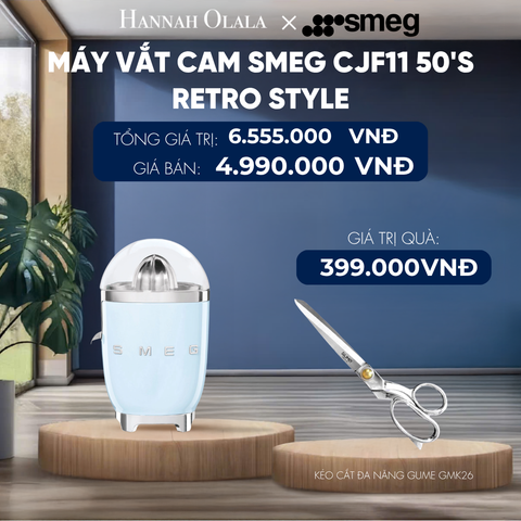  MÁY VẮT CAM SMEG CJF11 50'S RETRO STYLE 