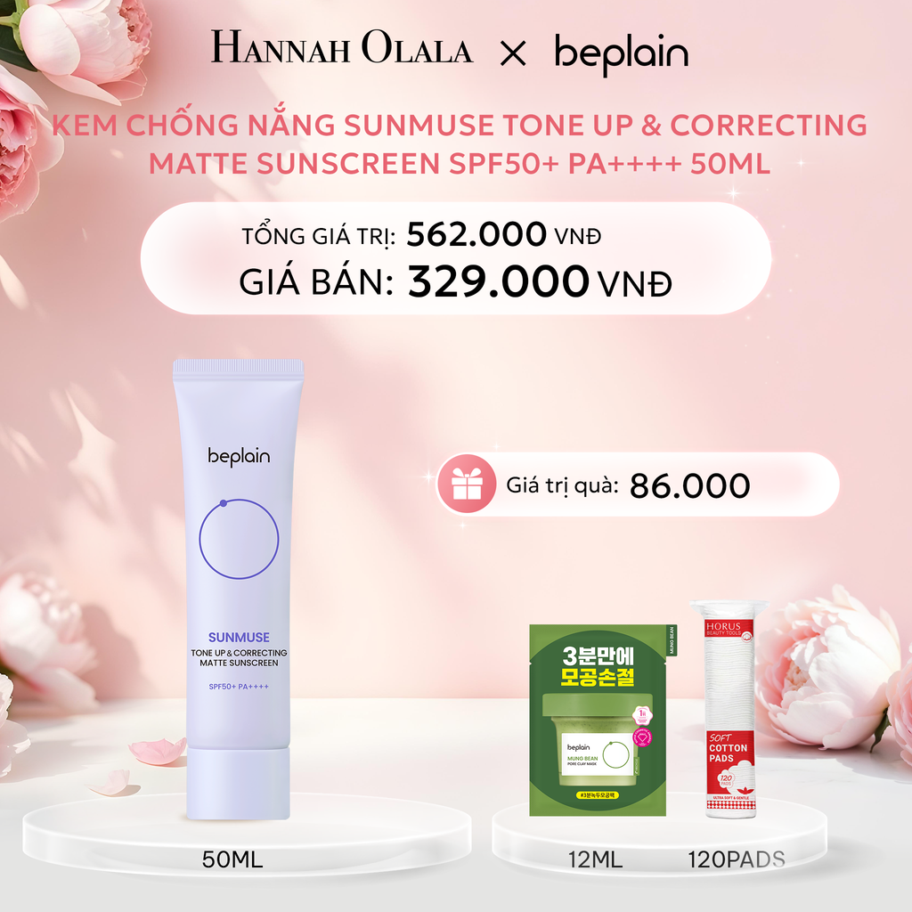  E636: DEAL 3: KEM CHỐNG NẮNG SUNMUSE MOISTURE SUNSCREEN SPF50+ PA++++ 50ML 