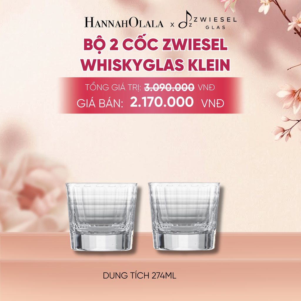  BỘ 2 CỐC ZWIESEL WHISKYGLAS KLEIN - A824 