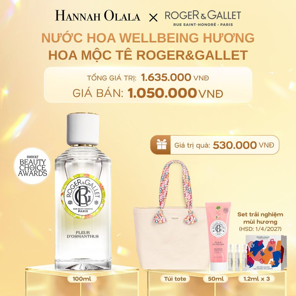  C361_DEAL 2: NƯỚC HOA WELLBEING ROGER&GALLET 100ML 