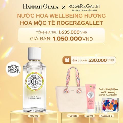  C361_DEAL 2: NƯỚC HOA WELLBEING ROGER&GALLET 100ML 