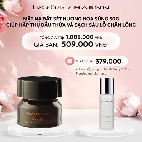  E1017: DEAL 5: MẶT NẠ ĐẤT SÉT HƯƠNG HOA SÚNG 50G GIÚP HẤP THỤ DẦU THỪA VÀ SẠCH SÂU LỖ CHÂN LÔNG 