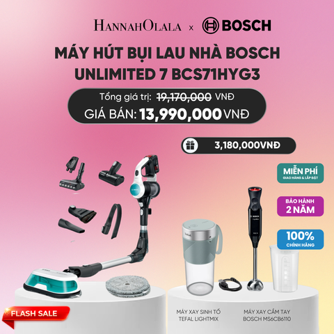  MÁY HÚT BỤI LAU NHÀ BOSCH UNLIMITED 7 BCS71HYG3 PROHYGIENIC_A2053 
