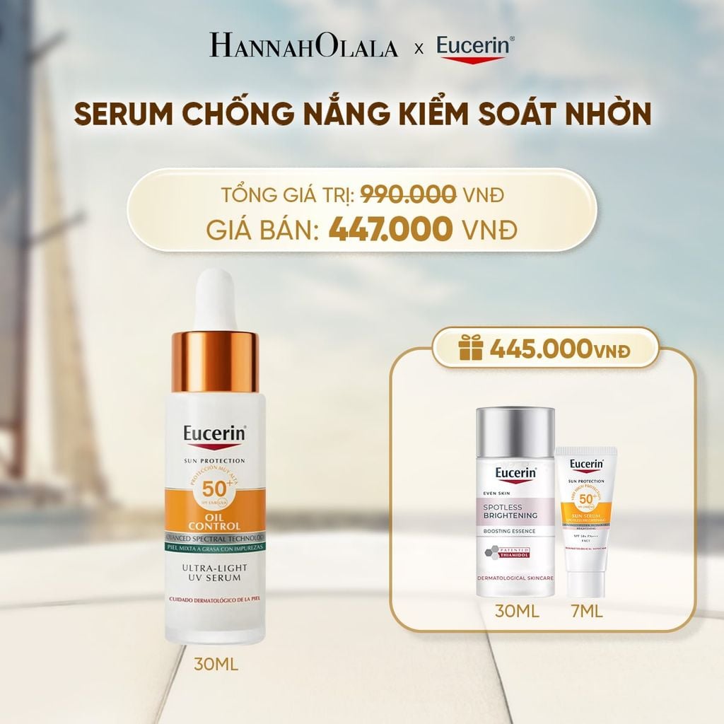  SERUM CHỐNG NẮNG KIỂM SOÁT DẦU EUCERIN OIL CONTROL ULTRA-LIGHT UV DAILY SERUM SPF50+ PA++++ 30ML 