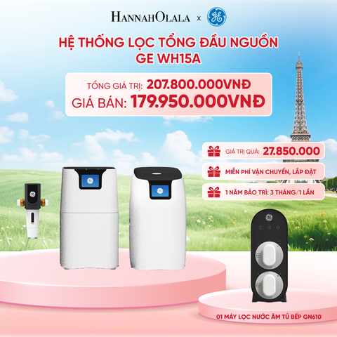  HỆ THỐNG LỌC TỔNG ĐẦU NGUỒN GE WH15A - DEAL 5 - B27 