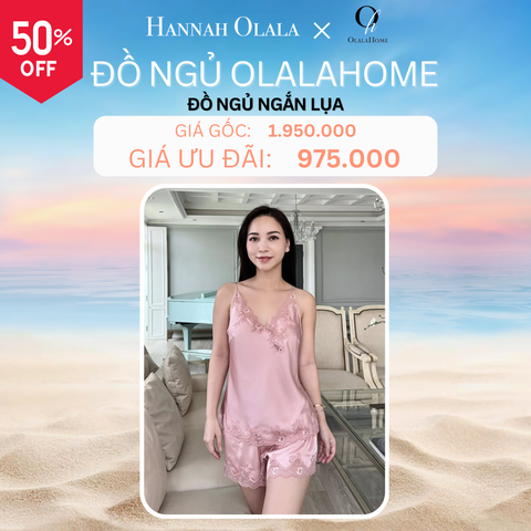  DEAL 1: ĐỒ NGỦ NGẮN LỤA - MÀU HỒNG 