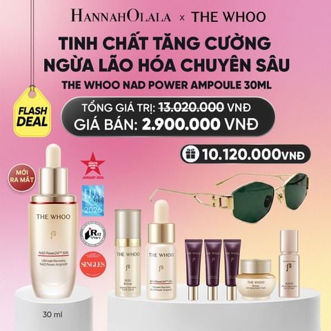  MỚI RA MẮT - BỘ TINH CHẤT TĂNG CƯỜNG NGỪA LÃO HÓA CHUYÊN SÂU THE WHOO BICHUP ULTIMATE RECOVERY NAD POWER AMPOULE 30ML SPECIAL SET - FLASH DEAL_ A179 