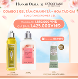  A463_DEAL 6: COMBO 2 GEL TẮM L'OCCITANE SHOWER GEL 250ML (CHỌN PHÂN LOẠI COMBO) 