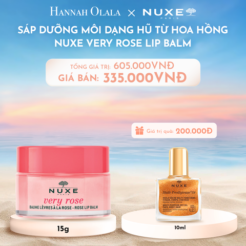  C147_DEAL 6: SÁP DƯỠNG MÔI NUXE LIP BALM 15G (MẬT ONG/ HOA HỒNG) 