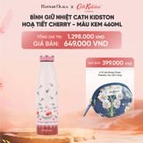  DEAL 6: BÌNH GIỮ NHIỆT CATH KIDSTON PHONG CÁCH VINTAGE ANH QUỐC HOẠ TIẾT STRAWBERRY - HỒNG 